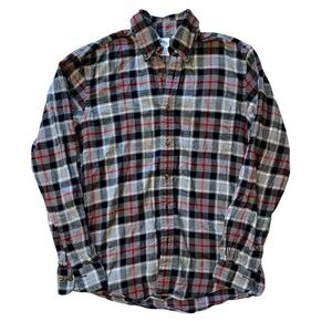 Brooks Brothers Plaid Flannel Button Down Shirt Regent Fit Size Small